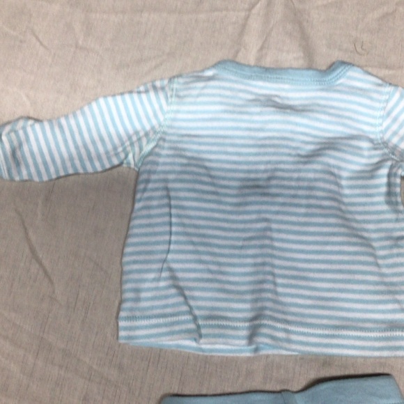 Carter's Light Blue Striped Pajama Set - Picture 8 of 10